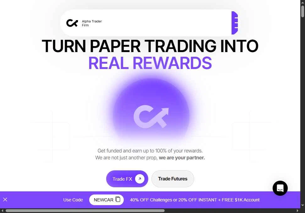 Alpha Trader checkout page showing Alpha Trader coupon code box | Screenshot taken by SimplyCodes community member on Jan 25, 2026
