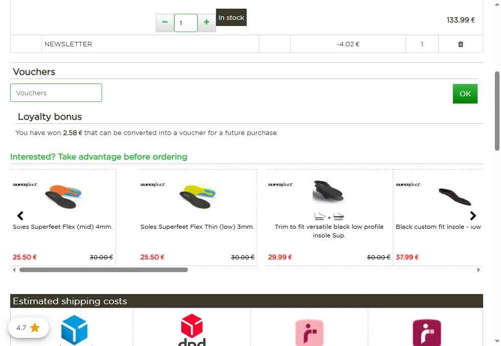 Alpin Store checkout page showing Alpin Store promo code box | Screenshot taken by SimplyCodes community member on Sep 19, 2025
