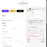 Altenew coupon verification screenshot