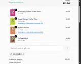 WELCOME10 coupon verification screenshot