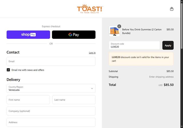 Toast! Discount Codes - 20% Off (9 Verified) Jun 2025