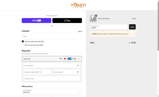 Toast! Discount Codes - 20% Off (9 Verified) Jun 2025