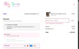Aly Jean Boutique coupon verification screenshot