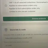 ELLE40 coupon verification screenshot
