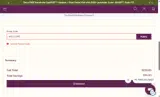 WELCOME coupon verification screenshot
