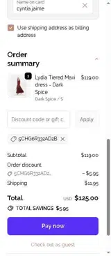 5CHG6R332AD2B coupon verification screenshot