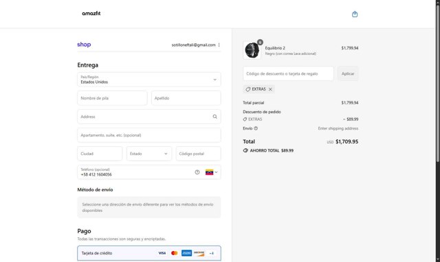 Amazfit checkout page showing Amazfit discount code box | Screenshot taken by SimplyCodes community member on Aug 29, 2025