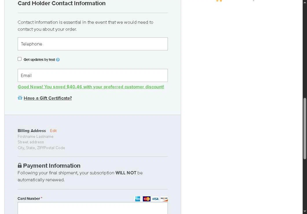 Amazing Clubs checkout page showing Amazing Clubs coupon code box | Screenshot taken by SimplyCodes community member on Aug 25, 2025