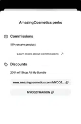 MYCOZYMAISON coupon verification screenshot