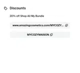 MYCOZYMAISON coupon verification screenshot