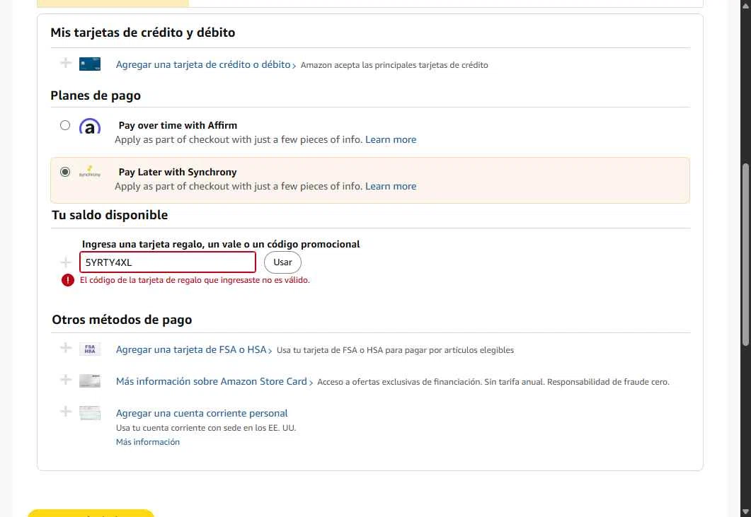 Amazon Music checkout page showing Amazon Music promo code box | Screenshot taken by SimplyCodes community member on Aug 9, 2025
