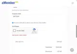aMember Professional coupon verification screenshot