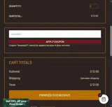 Amentara coupon verification screenshot