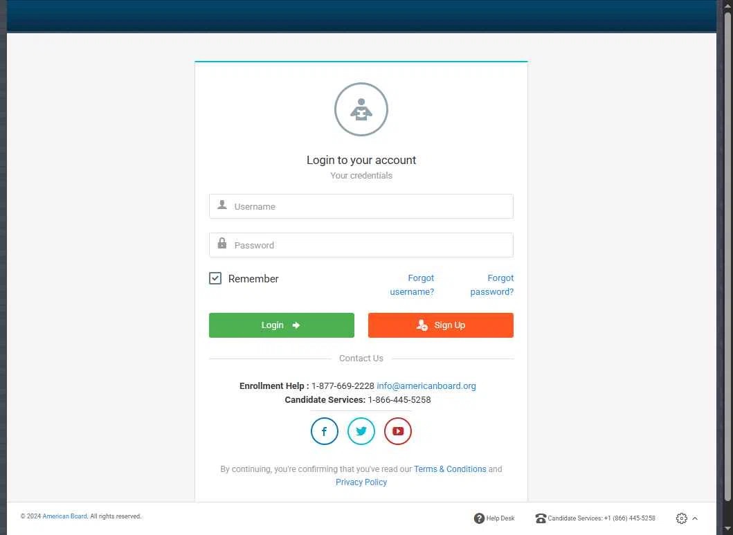 American Board checkout page showing American Board coupon code box | Screenshot taken by SimplyCodes community member on Feb 13, 2026