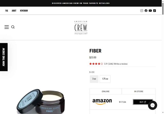 American Crew checkout page showing American Crew discount code box | Screenshot taken by SimplyCodes community member on Aug 26, 2025