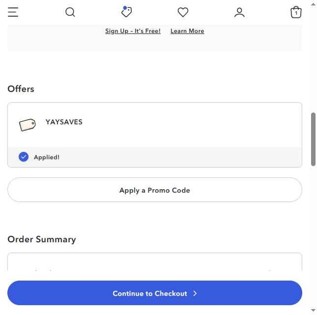 American Eagle checkout page showing American Eagle promo code box | Screenshot taken by SimplyCodes community member on Jun 27, 2025