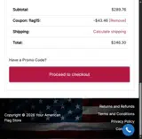 FLAG15 coupon verification screenshot