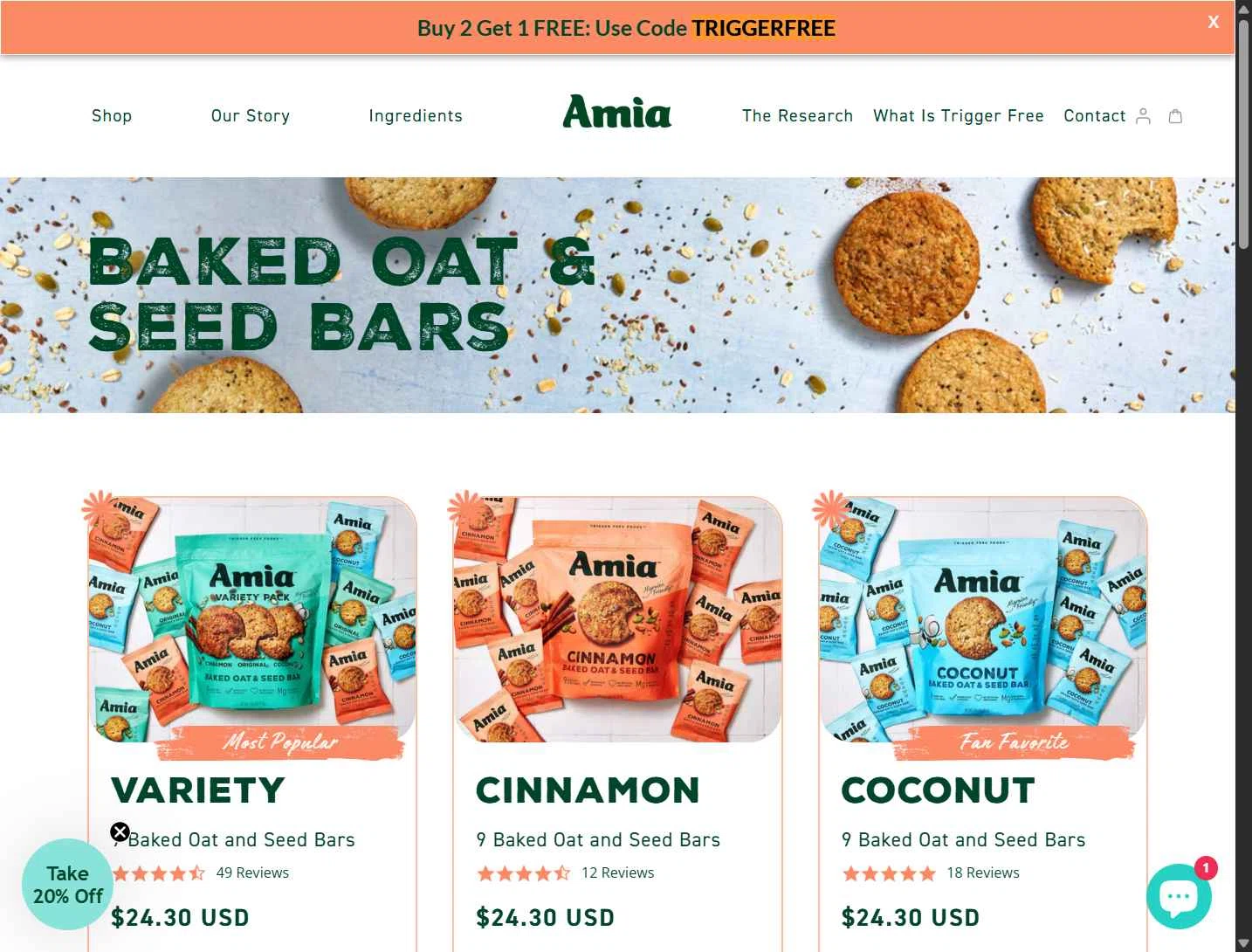 Amia checkout page showing Amia discount code box | Screenshot taken by SimplyCodes community member on May 19, 2025