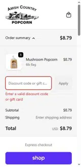WELCOMEBACK coupon verification screenshot