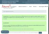 Amore50Off coupon verification screenshot