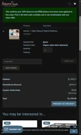 BETTERSLEEP coupon verification screenshot