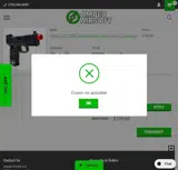 PRAIRIEAIRSOFT coupon verification screenshot