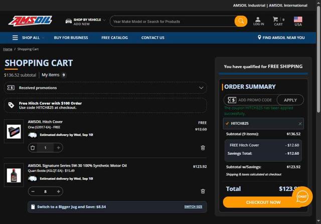 AMSOIL Promo Codes (1 Verified) - 10% Off w/Code Oct 2025