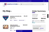 American University Eagles coupon verification screenshot
