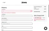 WELCOME25 coupon verification screenshot