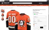 Anaheim Ducks Shop coupon verification screenshot