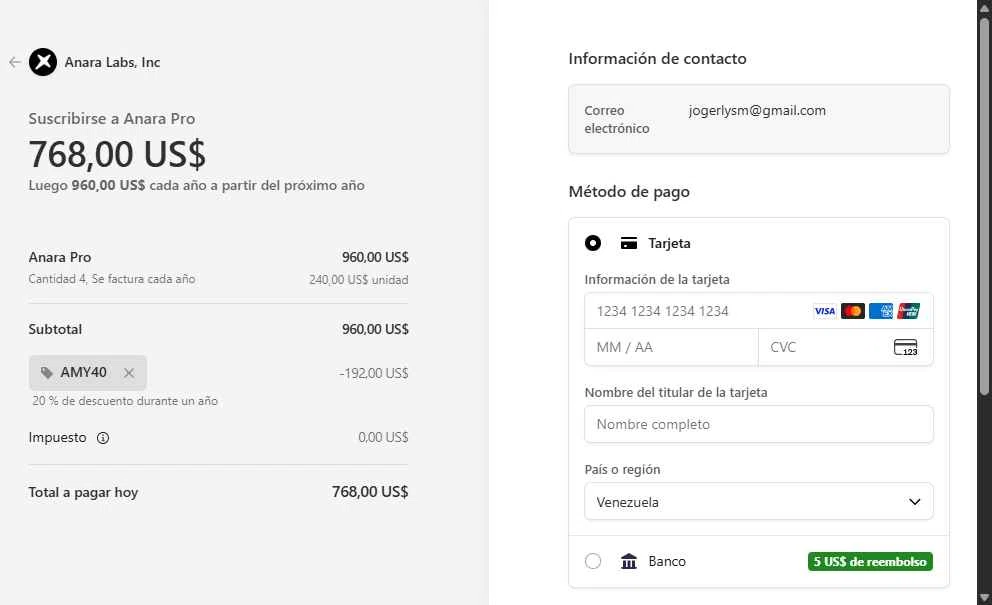 Anara checkout page showing Anara promo code box | Screenshot taken by SimplyCodes community member on Jan 26, 2026