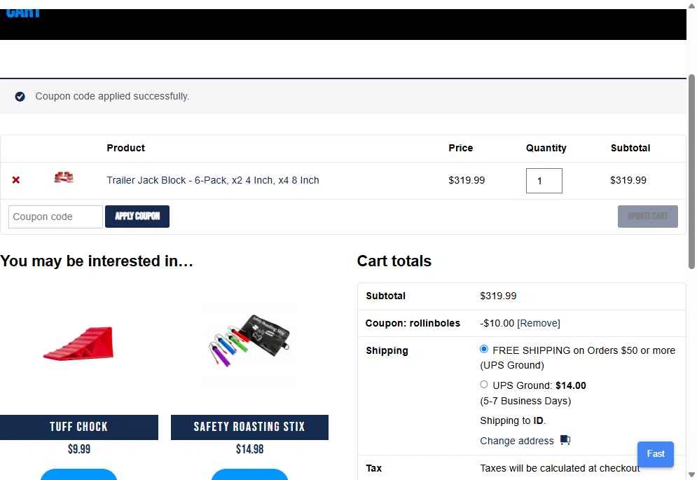 Andersen checkout page showing Andersen discount code box | Screenshot taken by SimplyCodes community member on Sep 15, 2025