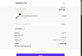 Androo's Art coupon verification screenshot