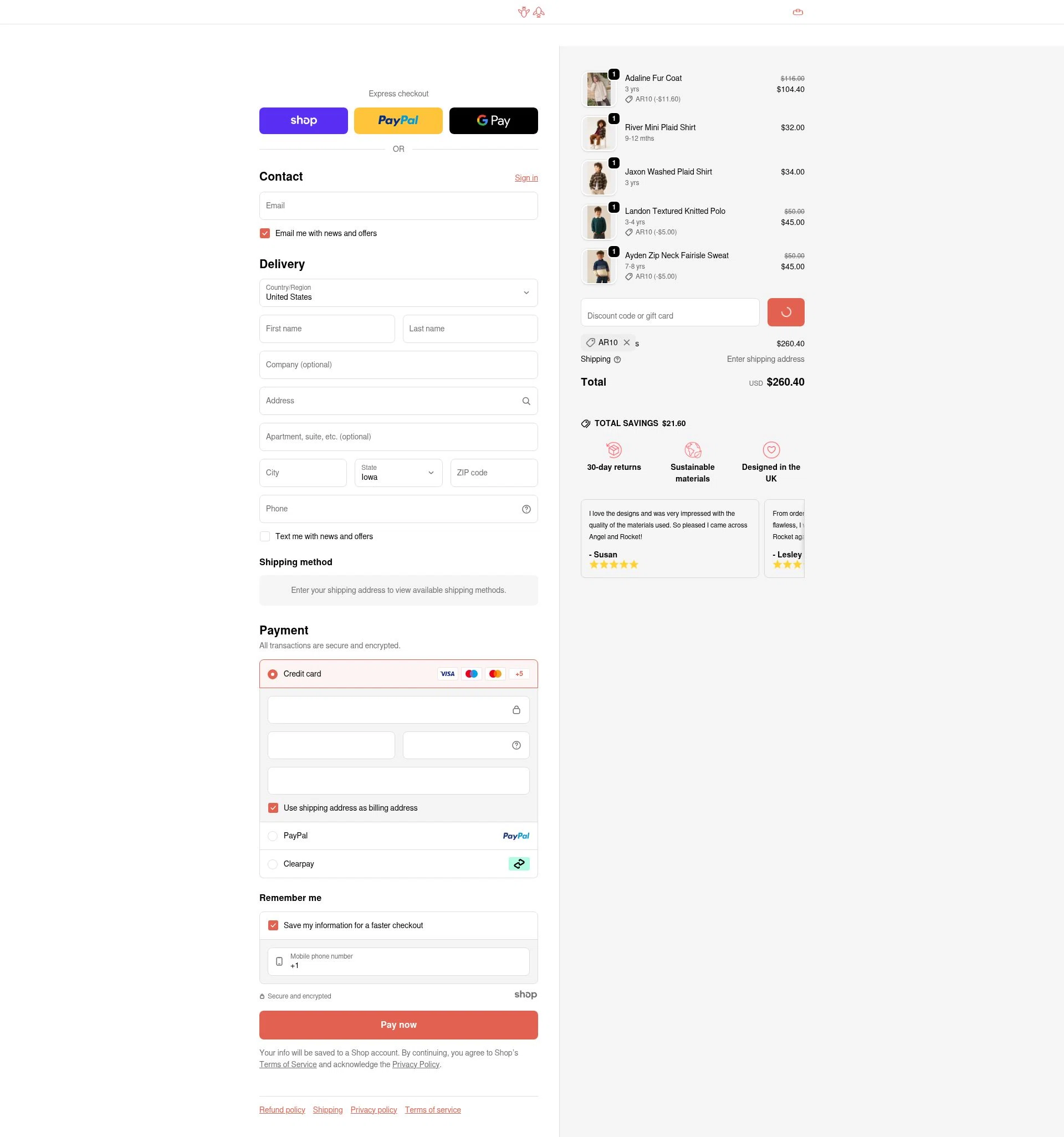 Angel & Rocket checkout page showing Angel & Rocket promo code box | Screenshot taken by SimplyCodes community member on Dec 23, 2025