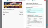 Anime Milwaukee coupon verification screenshot