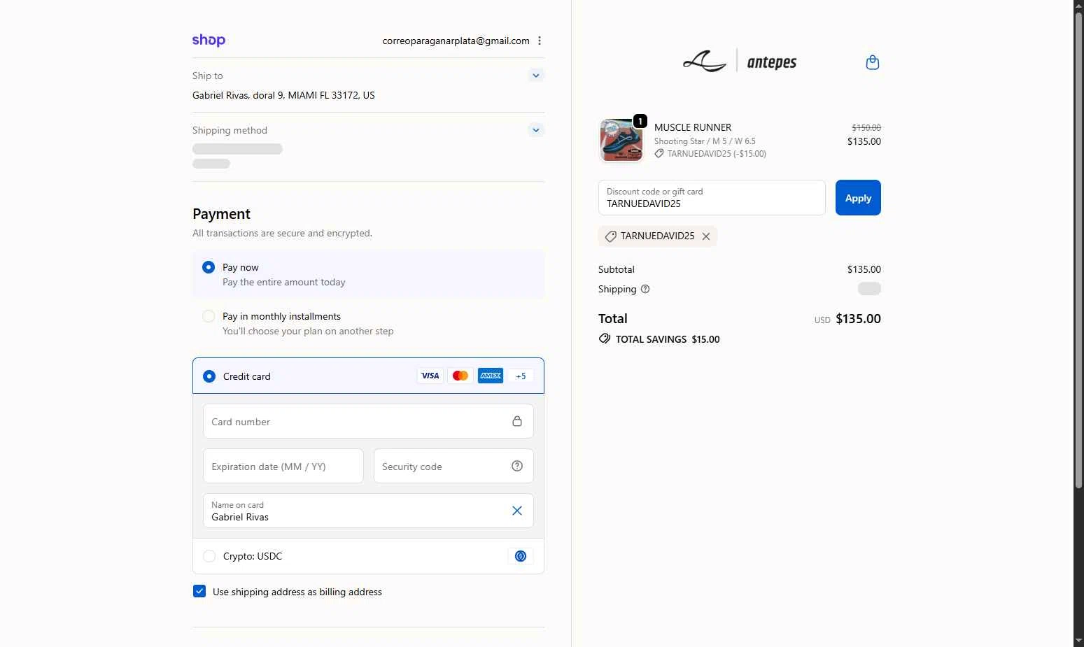 antepes checkout page showing antepes promo code box | Screenshot taken by SimplyCodes community member on Feb 11, 2026