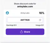 Antsy Labs coupon verification screenshot