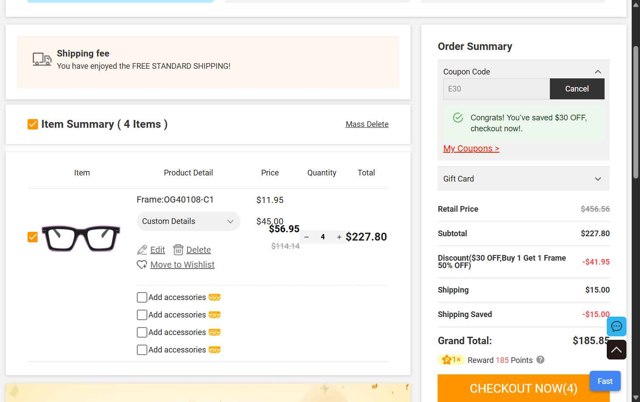 Aoolia checkout page showing Aoolia coupon code box | Screenshot taken by SimplyCodes community member on Aug 4, 2025