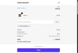 AORA MAKEUP coupon verification screenshot