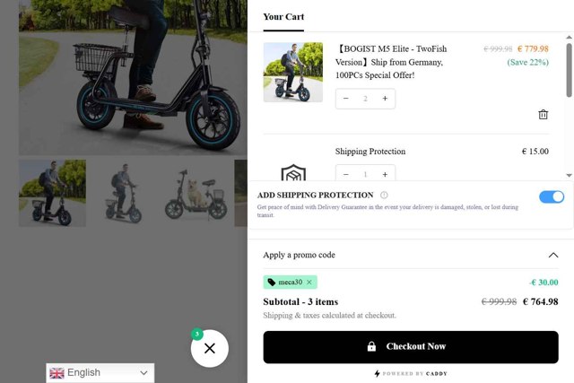 Aovo Store checkout page showing Aovo Store promo code box | Screenshot taken by SimplyCodes community member on Aug 5, 2025
