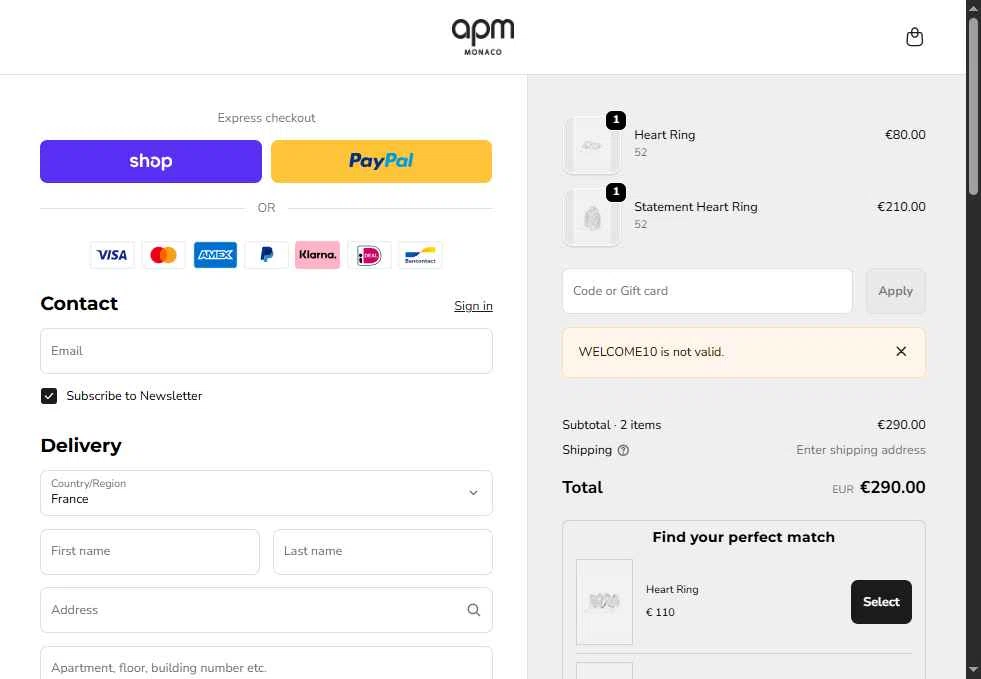Code Promo Apm Monaco