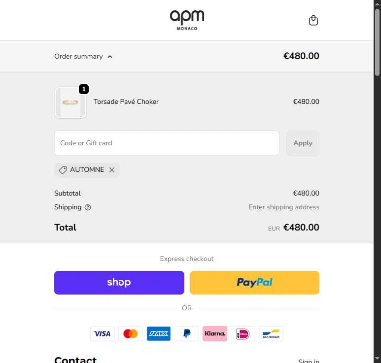 Apm Monaco Code Promo