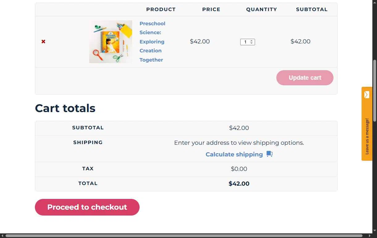 Apologia checkout page showing Apologia coupon code box | Screenshot taken by SimplyCodes community member on Jan 17, 2026