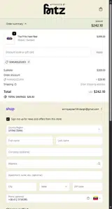 Approved by Fritz coupon verification screenshot