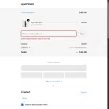 April Seven coupon verification screenshot