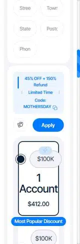 MOTHERSDAY coupon verification screenshot