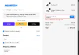 AquaTech coupon verification screenshot