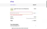 WELCOME15 coupon verification screenshot