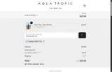 Aqua Tropic Swimwear coupon verification screenshot