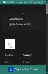 buyyy65 coupon verification screenshot